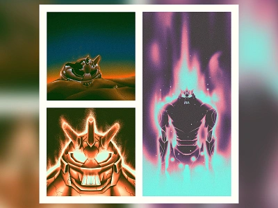 Legends of the past anime fear gradient grit gundam illustration japanese legend mecha meka noise poster robot sunset texture