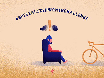 Specialized Women Challenge 2/3 bicycle bike bikes book cycling cyclist editorial editorial illustration noise shapes specialized texture
