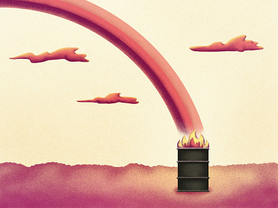 Rainbow editorial editorial illustration expectation fire illustration noise rainbow texture