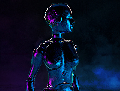 3D Robot made in Cinema 4D 3d 3d art 3d artist c4d cinema4d cyborg design futuristic robot robotic