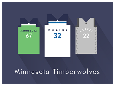 NBA Fan Art: Minnesota Timberwolves basketball flat illustration graphic art graphic design graphics illustration illustrator illustrator art minimal design nba uniforms vector art