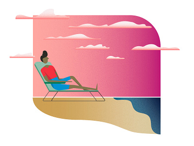 The Importance of Relaxing beach graphic design graphics illustration illustrator inspiration mindfulness motivation relax vector