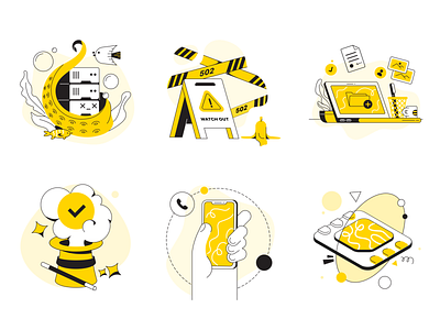 Simple illustration pack graphic design illustration