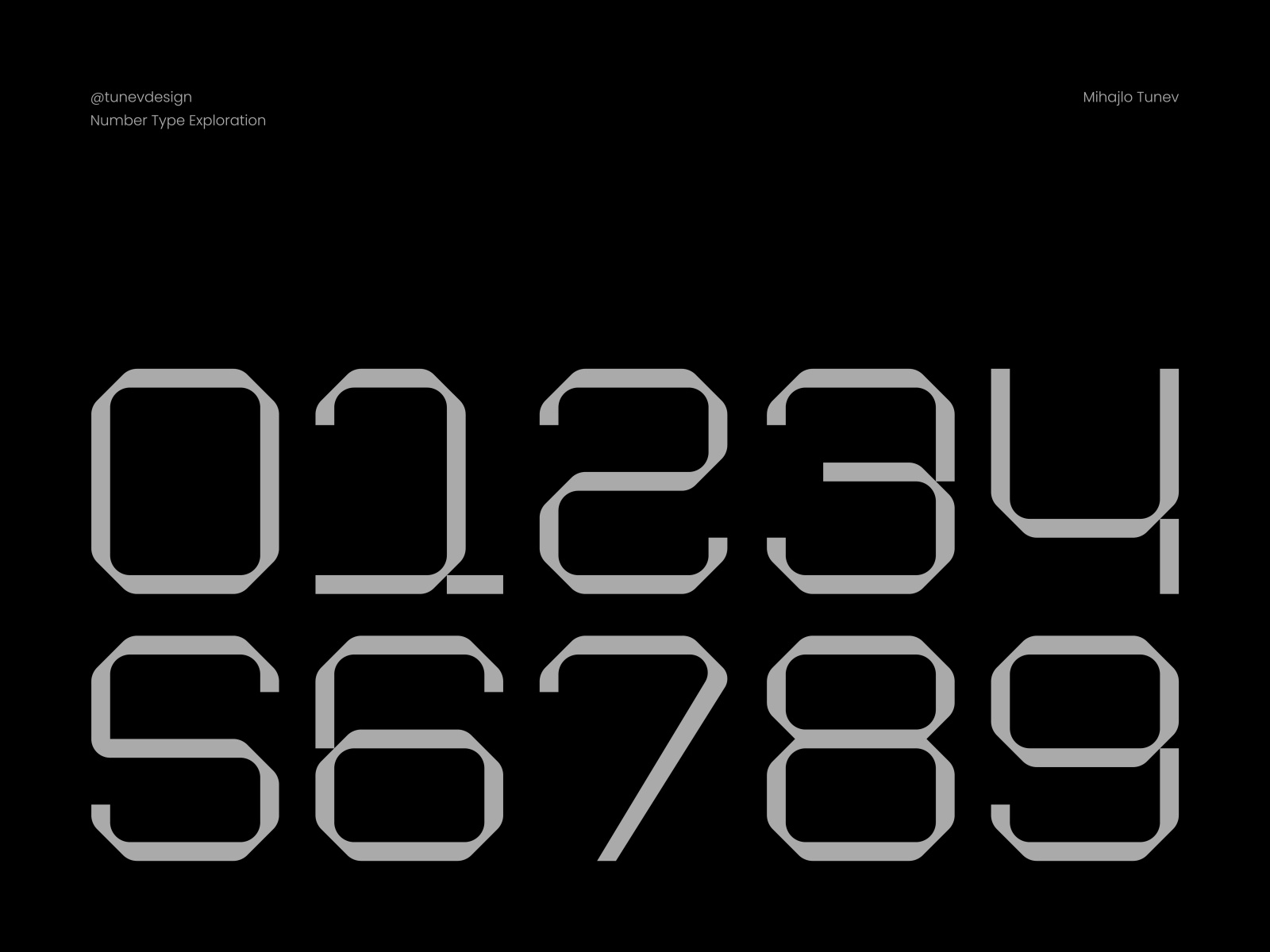 Number Type Exploration By Mihajlo Tunev On Dribbble