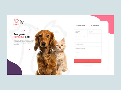 Pets Hive design logo web