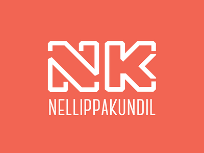 Nk Logo branding flat logo typography