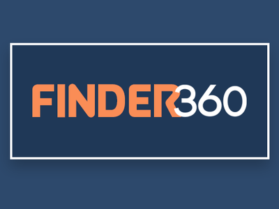 Finder 360 branding design logo type typography