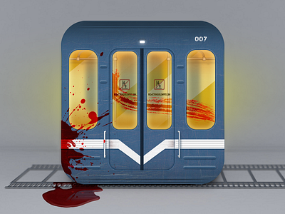 Subway app icon app blood funny icon subway