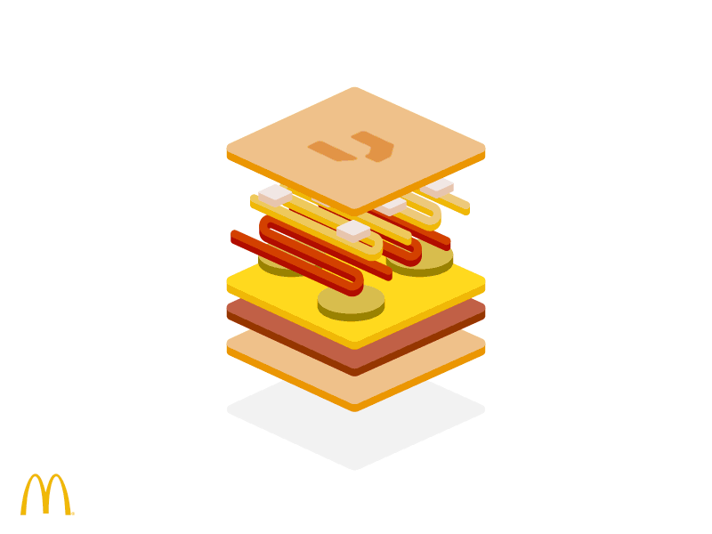 Cheeseburger animation animation design flat gif illustration motion motion design video