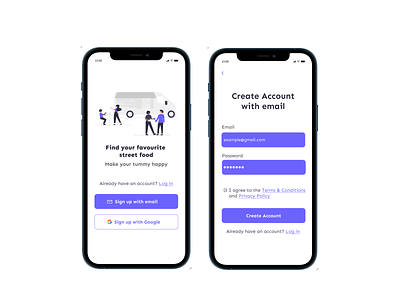 Log in / Sign up 001 apple app daily ui 001 dailyui dailyui 001 figma iphone login log in login login app login page sign in sign up signup ui ui daily ui design uiux
