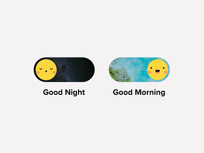 On/Off Switch 015 15 daily ui 015 daily ui 15 dailyui design figma good morning good night illustration off on onoff onoff switch switch ui ui design uiux