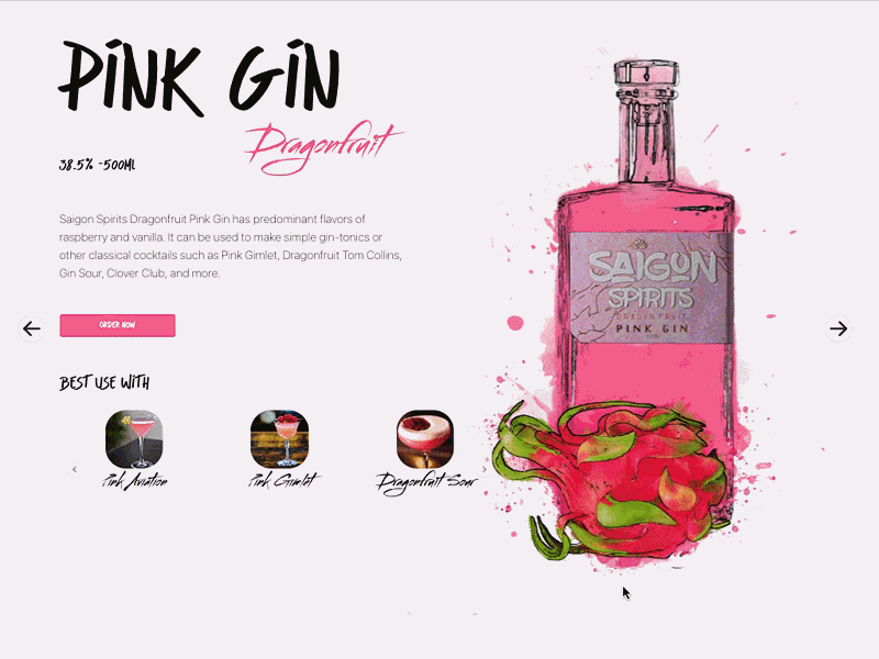 SAIGON SPIRITS - Liquor Website Design app design figma freelance illustration react ui uidesign userinterface ux web web development webdev
