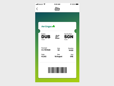 Aer Lingus app aerlingus appdesign flightapp freelancing interactiondesign ireland redesign uidesign uxdesign