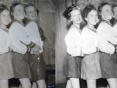 Repair photos restoration restore touch up vintage