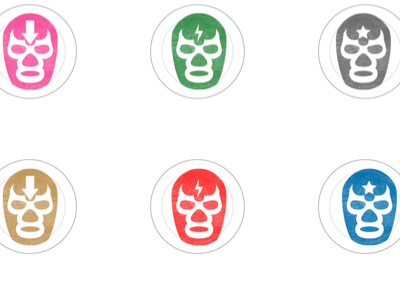 Lucha Buttons buttons luchador masks wrestling