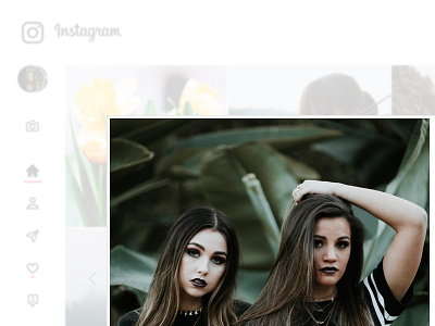 Instagram Modal View design instagram mock up redesign social media ui ui design web design