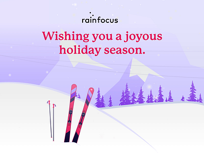 Happy Holidays from RainFocus animation branding graphic design illustration motion graphics