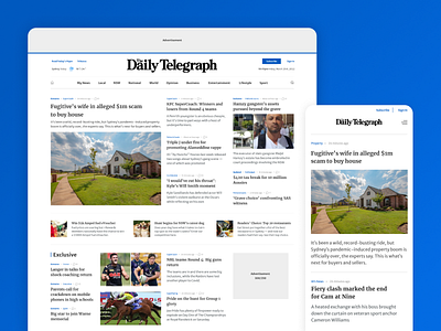 Concept the Daily Telegraph ui