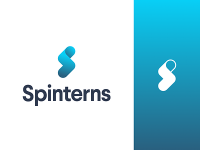 Spinterns Logo australian brand brand identity career clean graduates industry intern internship jobs logo minimal online platform sport sports students