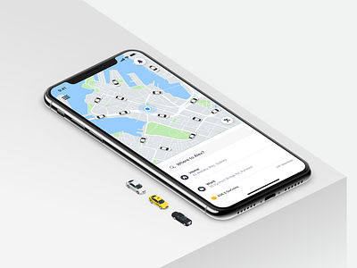 GoCatch Passenger App • Home (Concept) android app booking car chauffeur ios maas map marketplace minimal mobility ridehailing rideshare taxi taxi booking app town car transport travel ui vehicle