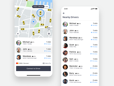GoCatch Passenger App • Taxi Rank (Concept) android app booking car chauffeur ios maas map minimal mobility network rank ridehailing rideshare route taxi taxi booking app transport travel vehicle