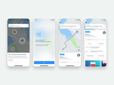 GoCatch Passenger App • In-Trip (Concept) android app booking car chauffeur driver ios maas map minimal mobility navigation ridehailing rideshare route taxi taxi booking app transport travel vehicle