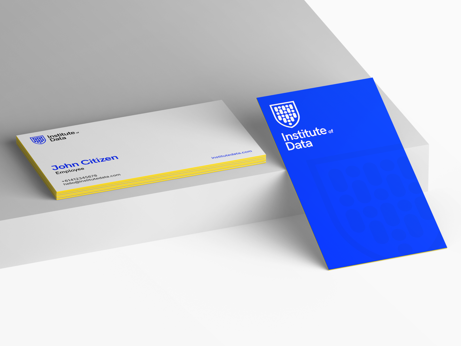 Institute of Data • Business Card by Alex Richards on Dribbble