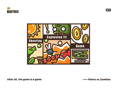 One game game illustration plant stroke zombie