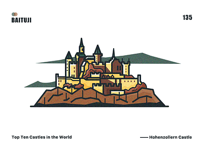 Just a city（Hohenzollern Castle） city hohenzollern castle illustration