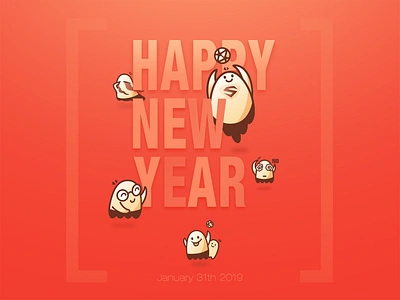 HappyNewYear icon photogarphy ui