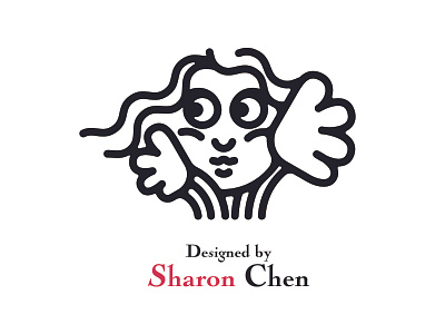 Logotype for Sharon Chen branding design flat font graphic graphic design