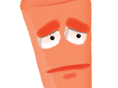 Sad Carrot carrot drawing illustration photoshop sad veg
