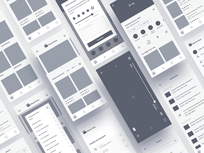Wireframe for movie app app apple design system figma information architecture ios mockup moive research ui user flow ux wireframe wireframes workflow