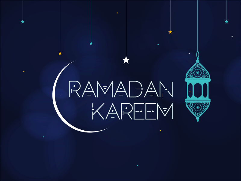 Ramadan Kareem Animation 2019 animation black and blue colorful dezakir gif islam islamic minimal motion graphic mubarak ramadan ramadan kareem redesign