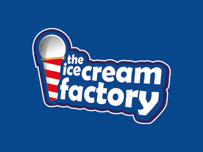 Ice Cream Factory company cream ice logo