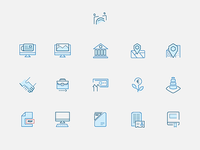 Icon set Employers & Work employers association icon illustration icon set italy ui design web design