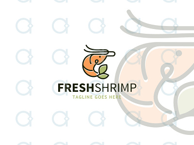 Sea Food Logo brand design brand identity cafe chef culinary design designer fresh graphic healthy logo organic restaurant sea food shrimp shrimps vector