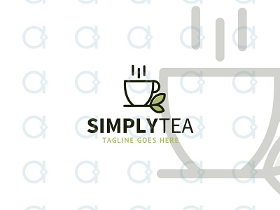 Tea Logo beverage beverages coffee design designer drink fresh glass graphic health healthy logo organic slimming tea tea room teahouse vector