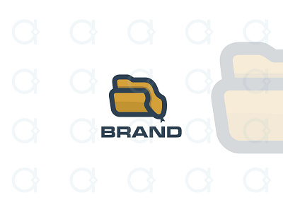 Snake Data Logo app application apps branding computing data database design digital folder logo manage media multimedia office organize snake snakes software