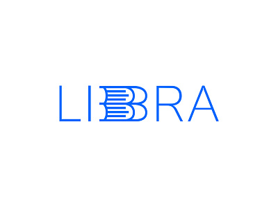 Libra logo book logo