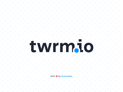 twrm.io — Turn off 🔗 linked mentions, #️⃣ hashtags on Twitter. app icon branding graphic design logo logo design