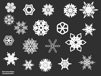 Snowflakes by Gary Burke on Dribbble