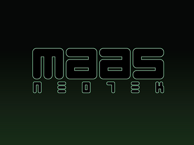 Maas Neotek 80s countzero cyberpunk logo maas neuromancer