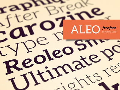 ALEO free font aleo cool font fonts graphic image logo poster promo typography vector