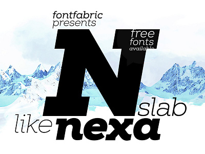 Nexa Slab cool font fonts graphic image logo nexa poster promo slab typography vector