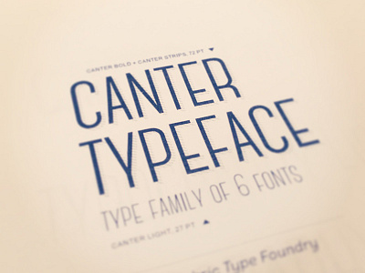 Canter Dribbble font fonts graphic logo poster promo retro typography