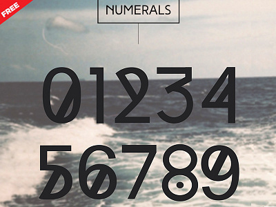 HighTide Free Font blue decorative free free font free fonts logo numerals poster sea typography waves