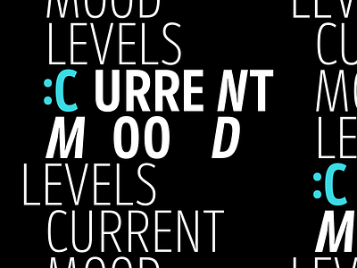 Mood forecast ☼.☼ adobe illustrator after effects after effects animation animated typography font fontfabric motion design motiongraphics motiontype type type animation typedesign typeface typeinspire typography typography art typography design typographyinspired