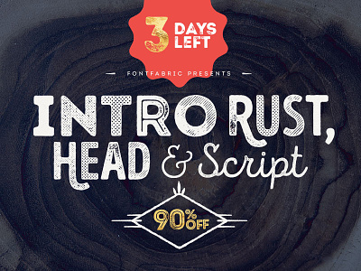 214 "Intro Rust" fonts - Last 3 days promo