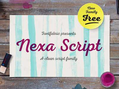 Nexa Script font free free font headline nexa nexa script poster script typography